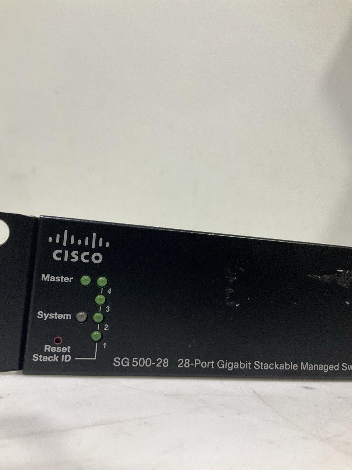 CISCO  SG500-28   28-PORT GIGABIT  STACKABLE MANAGED  SWITCH  B9S