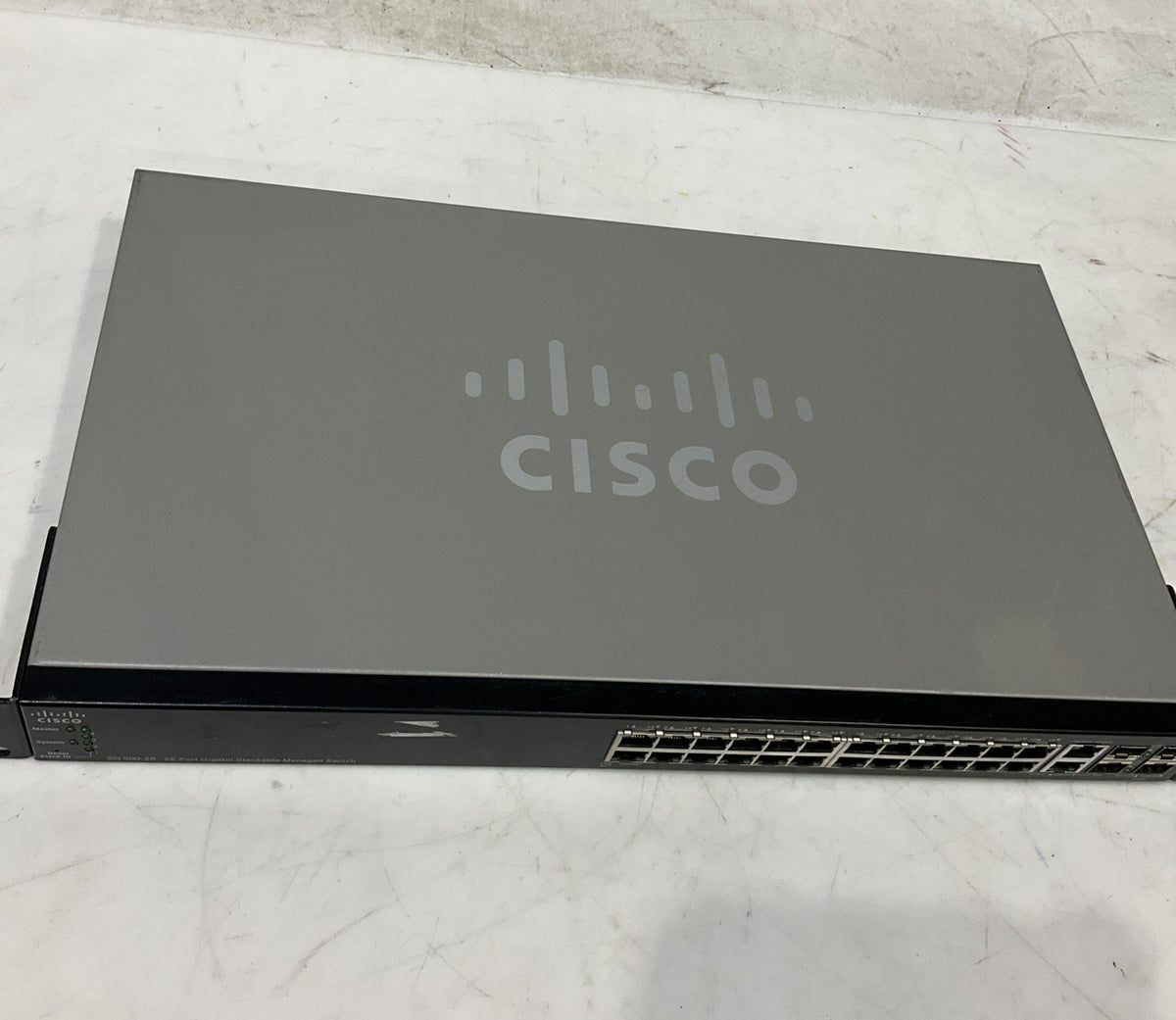 CISCO  SG500-28   28-PORT GIGABIT  STACKABLE MANAGED  SWITCH  B9S