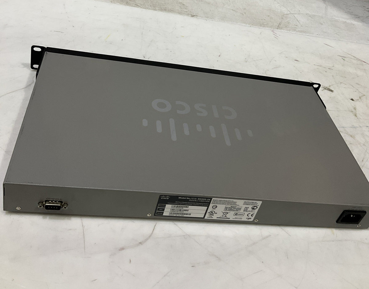 CISCO  SG500-28   28-PORT GIGABIT  STACKABLE MANAGED  SWITCH  B9S