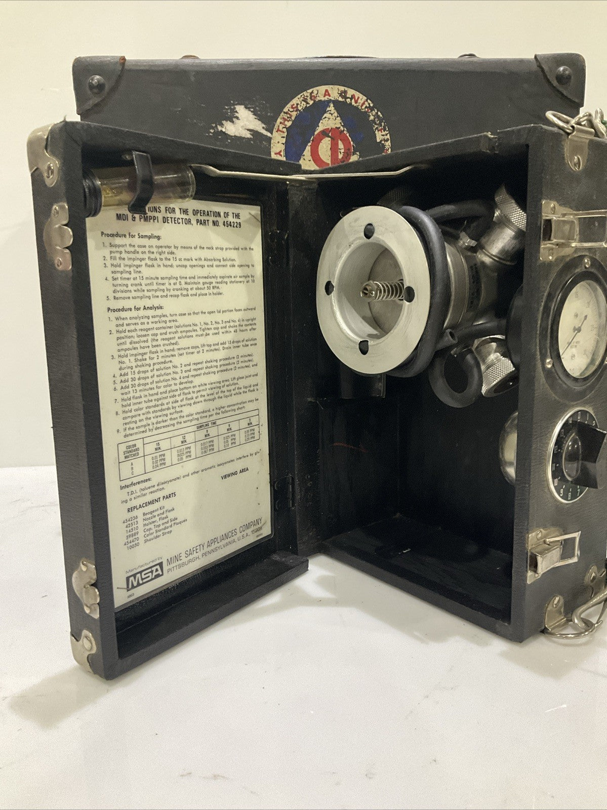 MSA 454229 MDI AND PMPPI DETECTOR