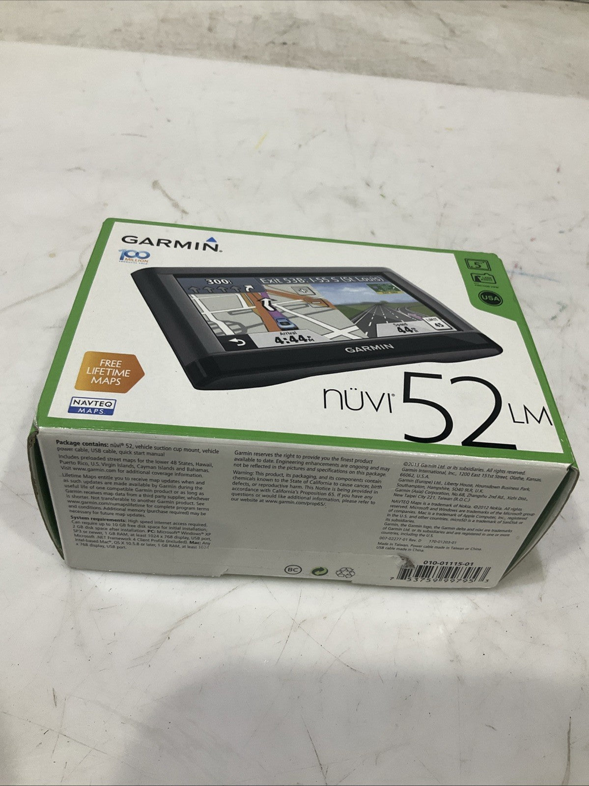 GARMIN NUVI52LM  5-INCH  PORTABLE AUTOMOTIVE GPS  NAVIGATOR  B9S