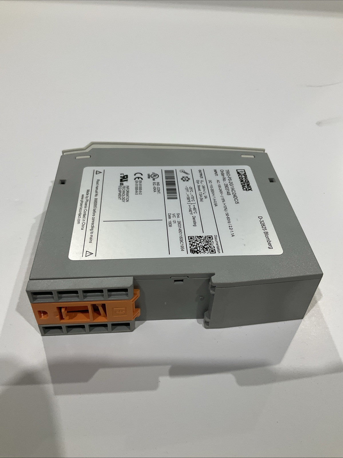PHOENIX  CONTACT   TRIO -PS-2G/1AC/24DC /5  B9S
