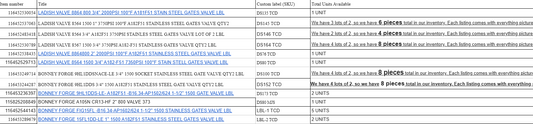 ccspecs64 valve listing