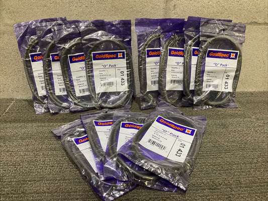 GOLDSPEC 01 433 “O” PACK 5-1/2 x 6 x 1/4 SEALS GASKET 444 LOT OF 12 PACKAGES