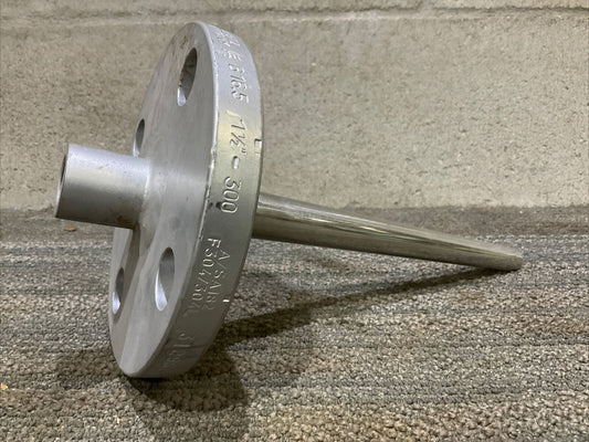 SANDELIUS 304 B16.5 A/SA182 F304/304L 31296/1 05.14 THERMOWELL 1 1/2” 300# 678