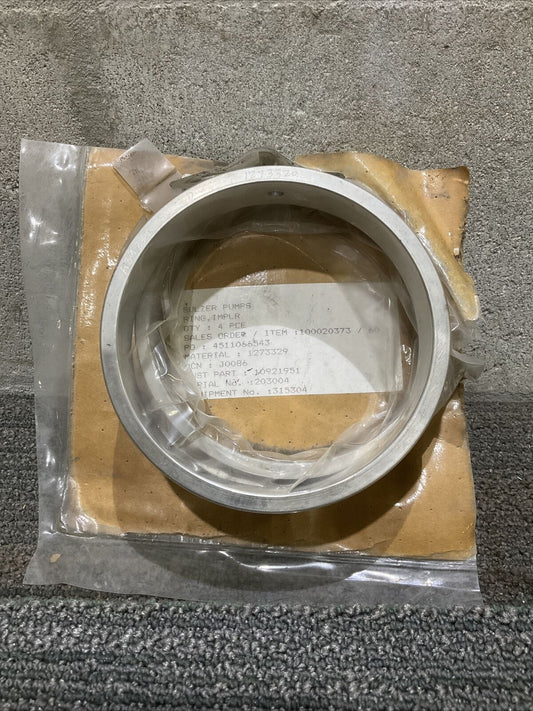 BINGHAM A39256 IMPELLER WEAR RING 11-14 CHR 678 LOT OF 2 4-1/2” ID