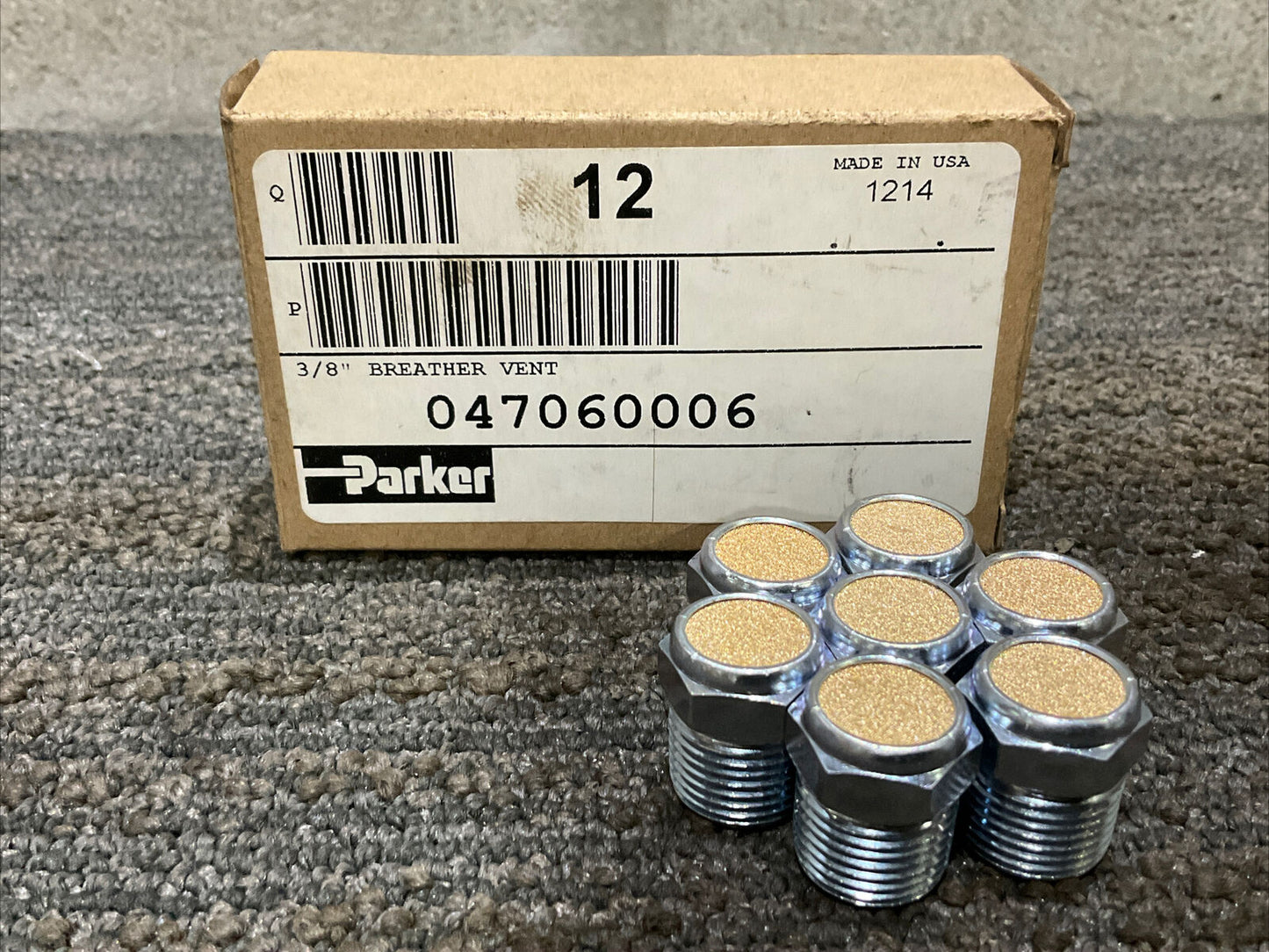 PARKER 047060006 3/8” BREATHER VENT 222 LOT OF 7