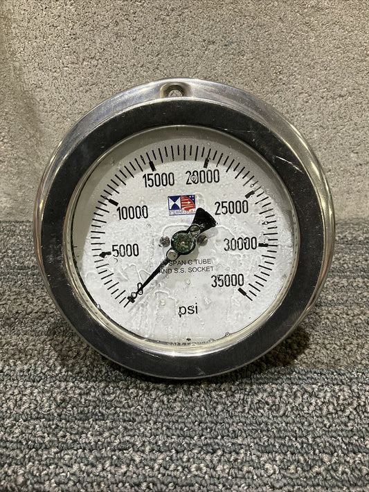 STEWARTS S-7482 NI SPAN C TUBE AND S.S. SOCKET PRESSURE GAUGE 222