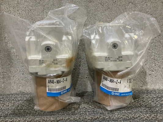 SMC AR40-N04-Z-A PRESSURE REGULATOR 7-100 PSI 222 LOT OF 2