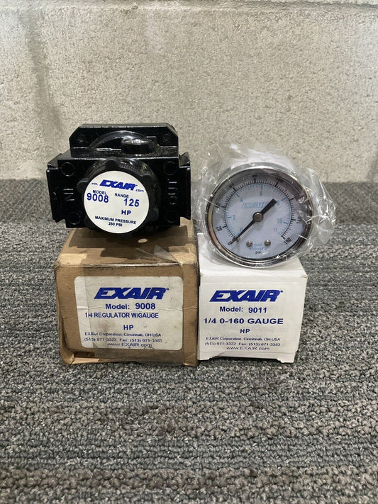 EXAIR 9008 1/4” REGULATOR W/ GAUGE 9011  444
