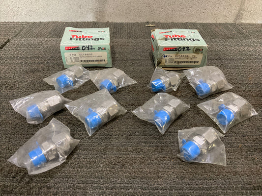 GENERANT DCT 8 6 SS MALE CONNECTOR 1/2-3/8SS TUBE FITTINGS 444 LOT OF 10
