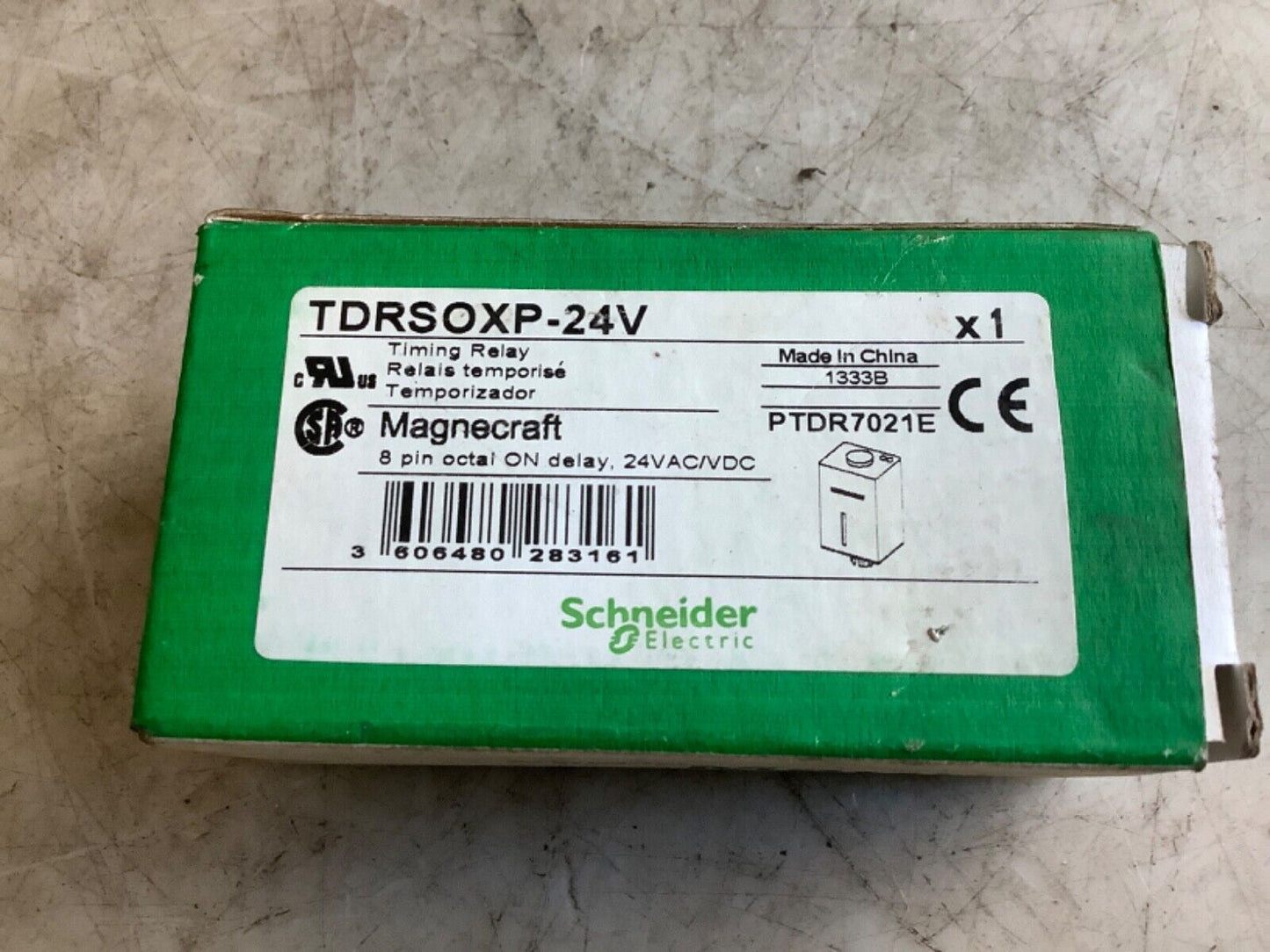 SCHNEIDER ELECTRIC TDRSOXP-24V TIMING RELAY 222