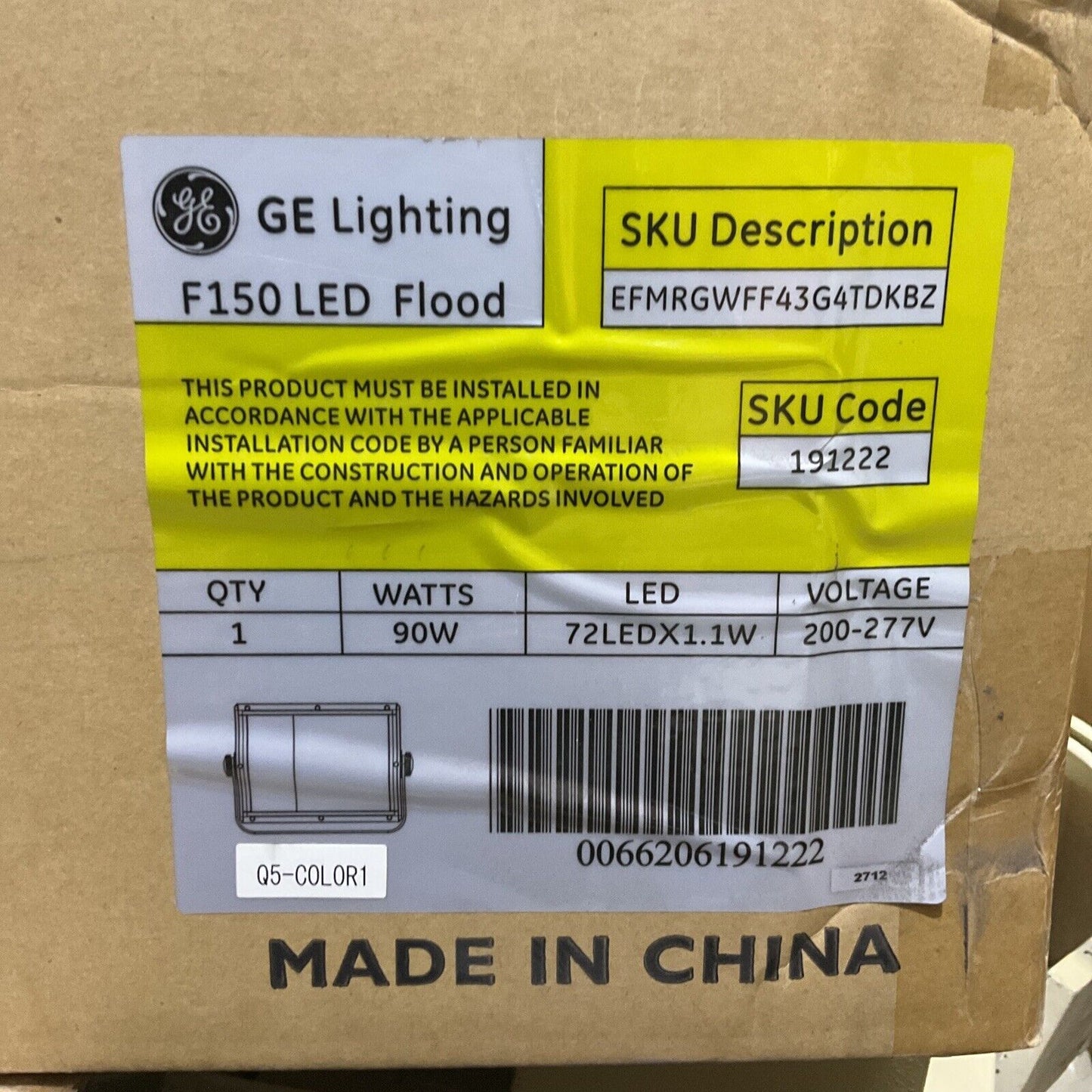 GE LIGHTING F150 LED FLOOD LIGHT 90W