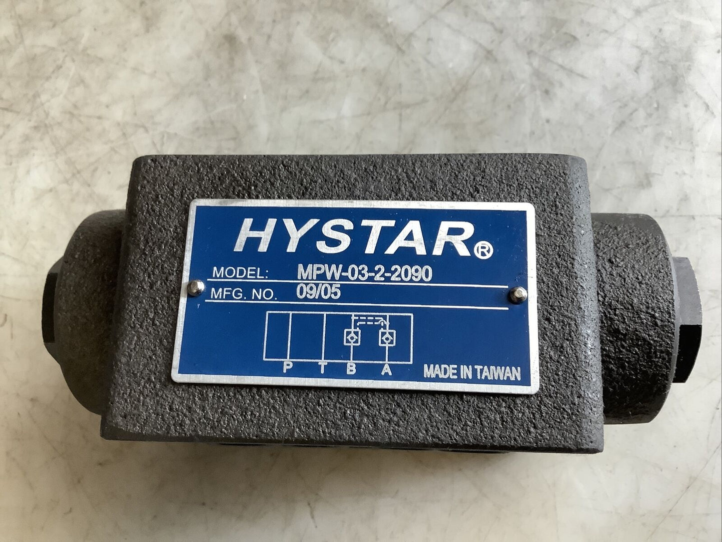 HYSTAR MPW-03-2-2090 PILOT OPERATED CHECK VALVE