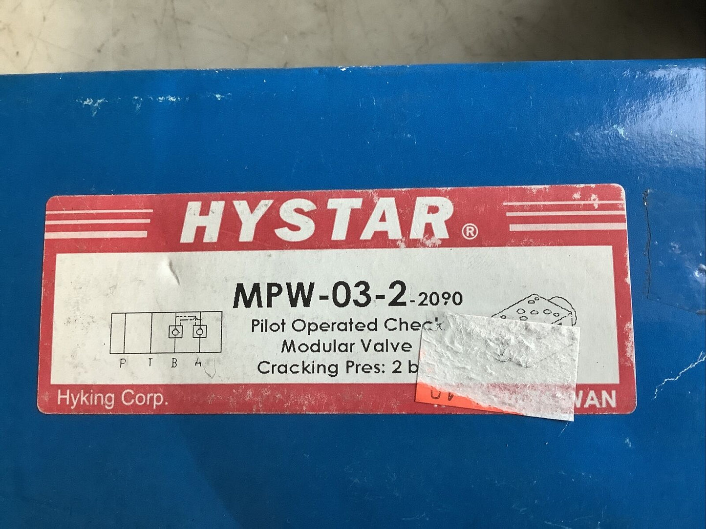 HYSTAR MPW-03-2-2090 PILOT OPERATED CHECK VALVE