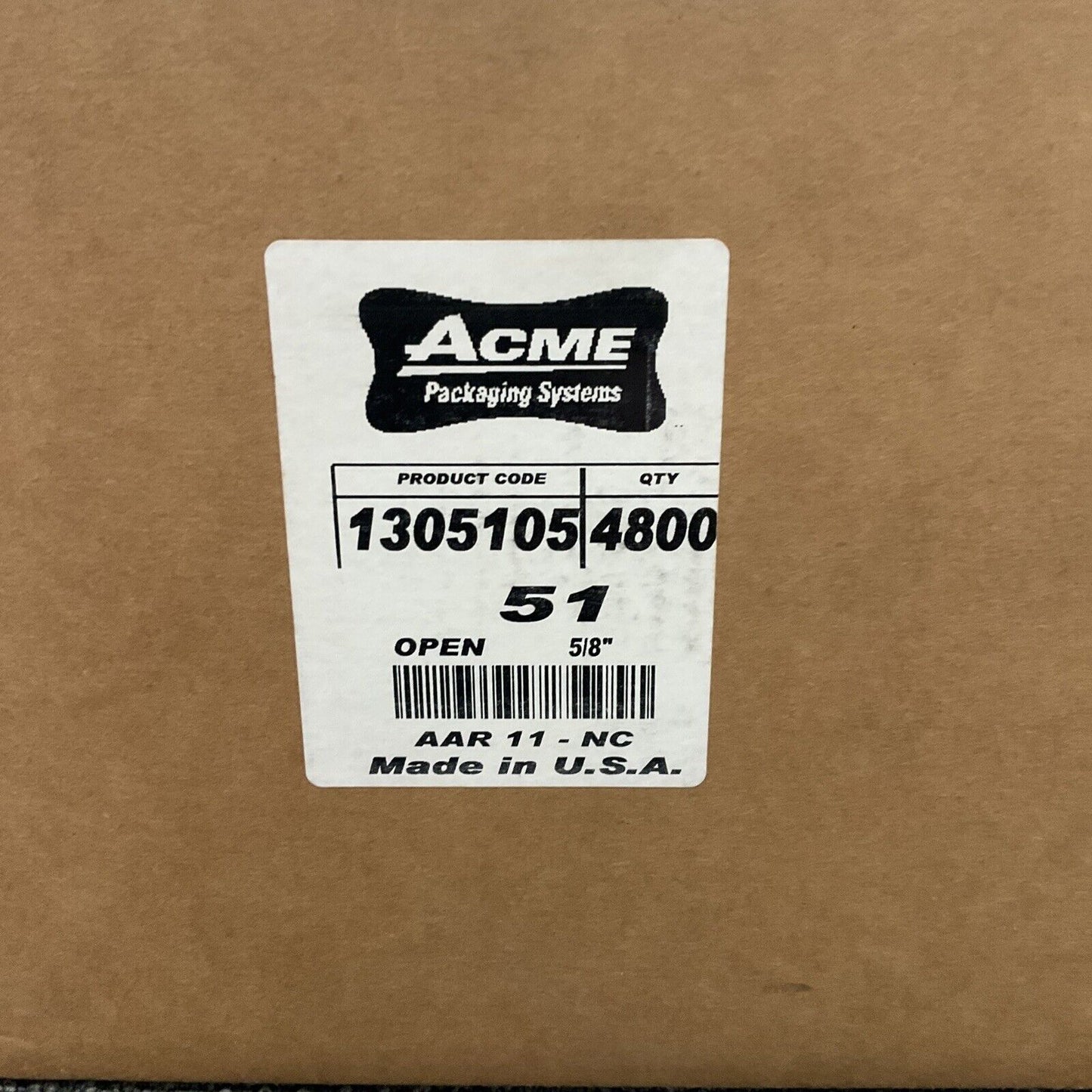 ACME 1305105 5/8” STEEL STRAPPING STEEL BANDING 4800 QTY