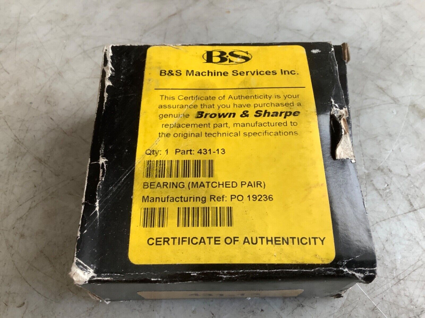 BROWN & SHARPE 431-13 BEARING PAIR 333