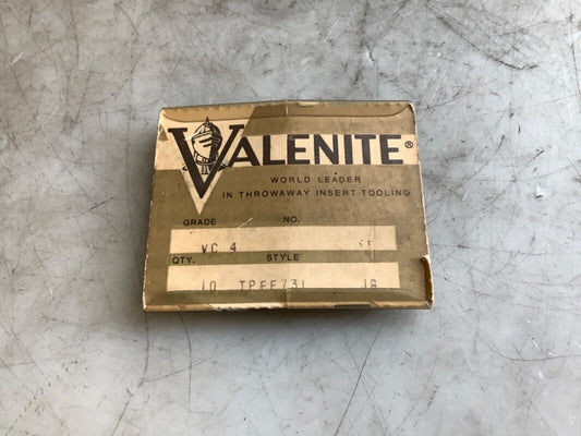 VALENITE TPEE731 VC4 INSERT 333 - QTY 4