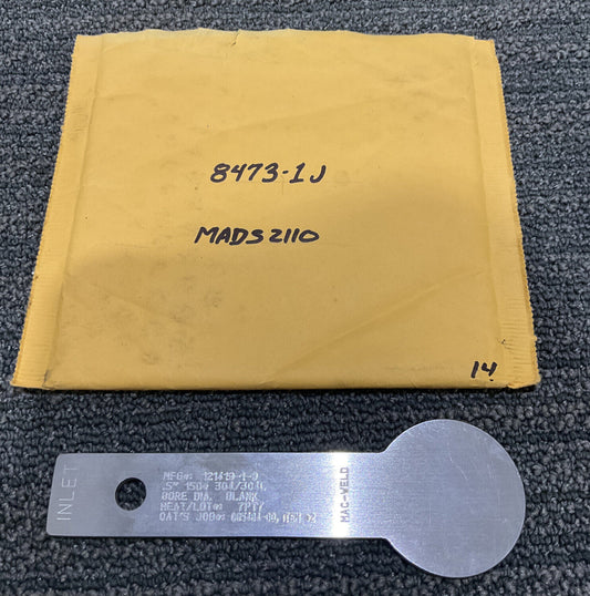 MAC-WELD ORIFICE PLATE .5” 121419-1-9