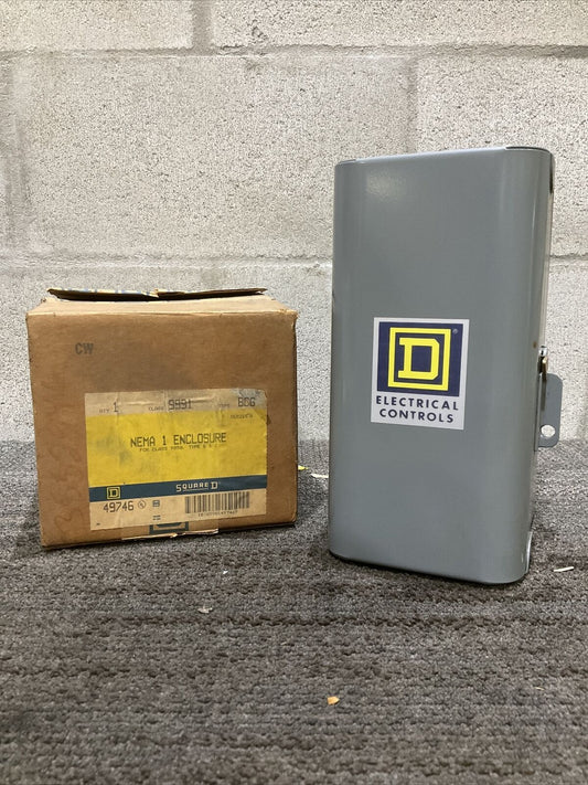 SQUARE D 49746 NEMA 1 ENCLOSURE CLASS 9991 TYPE BCG 444