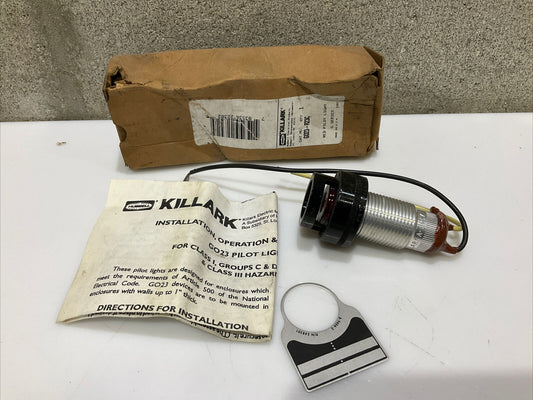 HUBBLE KILLARK GO23-R23C A-8657 RED PILOT LIGHT G SERIES 678