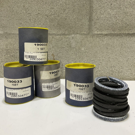 COPES VULCAN 60035 190033 GRAPHITE PACKING SET 3 X 2.368 X 2.88 678 LOT OF 4