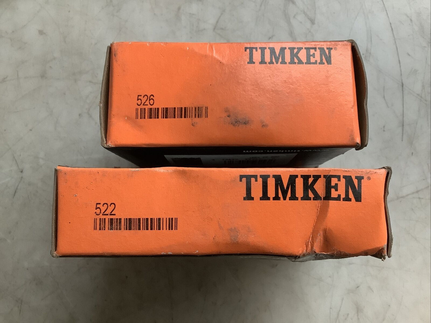 TIMKEN 522 AND 526 TAPERED ROLLER BEARING CUP AND CONE 678