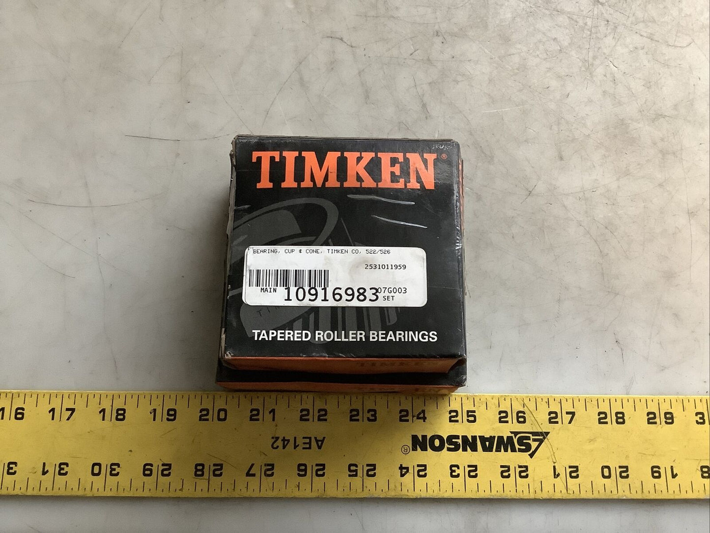 TIMKEN 522 AND 526 TAPERED ROLLER BEARING CUP AND CONE 678