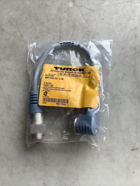 TURCK RSM WKM 578-0.3M CORDSET 678