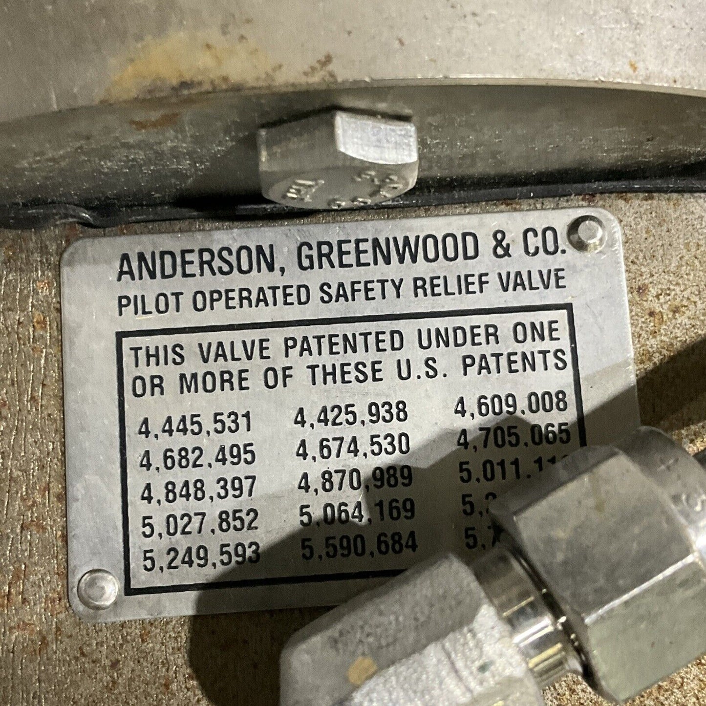 ANDERSON GREENWOOD CROSBY TYPE 900 PILOT VALVE 678