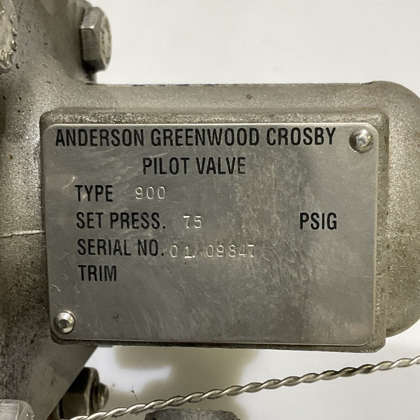 ANDERSON GREENWOOD CROSBY TYPE 900 PILOT VALVE 678