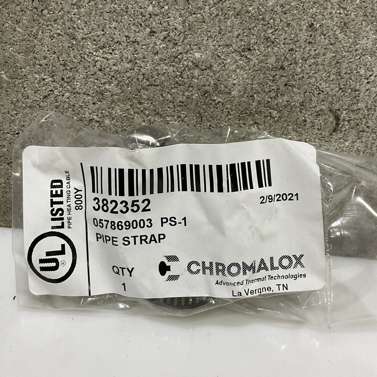 CHROMALOX 800Y 382352 057869003 PS-1 PIPE CLAMP STRAP 678 LOT OF 30