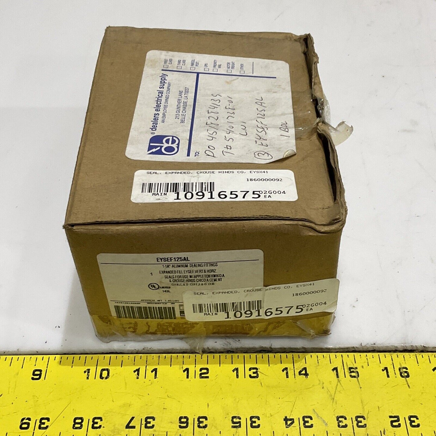 CROUSE HINDS EYSEF125AL EYSX41 EXPANDED SEAL FITTINGS 678