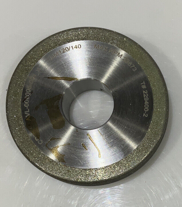 CONTINENTAL DIAMOND TOOL 229400-2 4" DIAMETER 120/140 GRIT GRINDING WHEEL