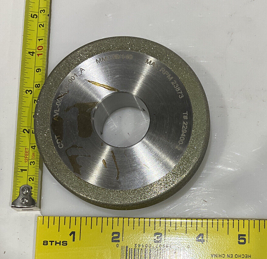 CONTINENTAL DIAMOND TOOL 229400-2 4" DIAMETER 120/140 GRIT GRINDING WHEEL