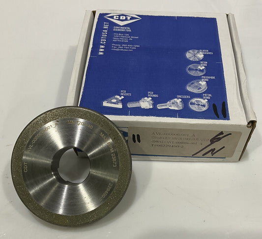CONTINENTAL DIAMOND TOOL 229400-2 4" DIAMETER 120/140 GRIT GRINDING WHEEL