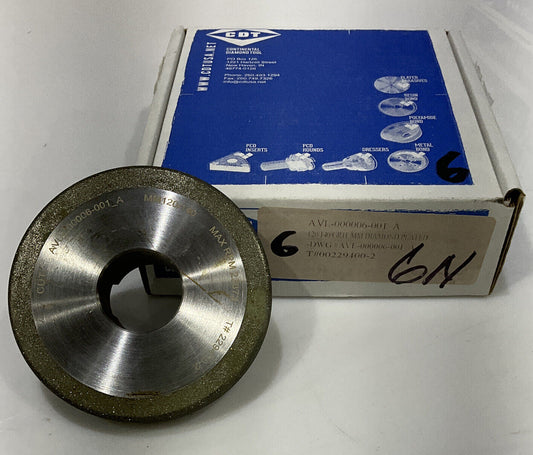 CONTINENTAL DIAMOND TOOL 229400-2   4" DIAMETER 120/140 GRIT GRINDING WHEEL