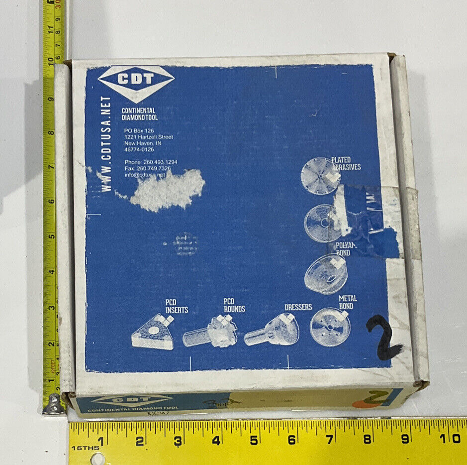 CONTINENTAL DIAMOND TOOL 196211 60/80 GRIT 5.795” DIAMETER GRINDING WHEEL