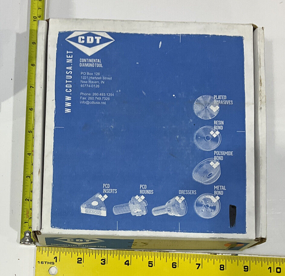 CONTINENTAL DIAMOND TOOL 214554-1 120/140 GRIT 5.795” DIAMETER GRINDING WHEEL