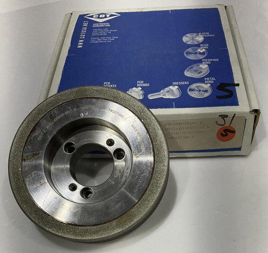 CONTINENTAL DIAMOND TOOL 227386-1 GRINDING WHEEL  5.79" OD 120/140 GRIT