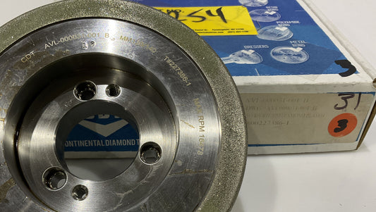 CONTINENTAL DIAMOND TOOL 227386-1 GRINDING WHEEL 5.79" OD 120/140 GRIT