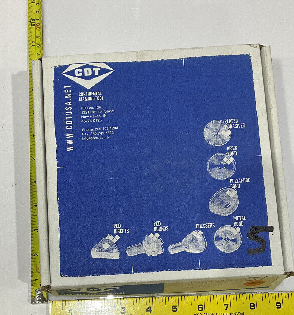CONTINENTAL DIAMOND TOOL 227386-1 GRINDING WHEEL  5.79" OD 120/140 GRIT
