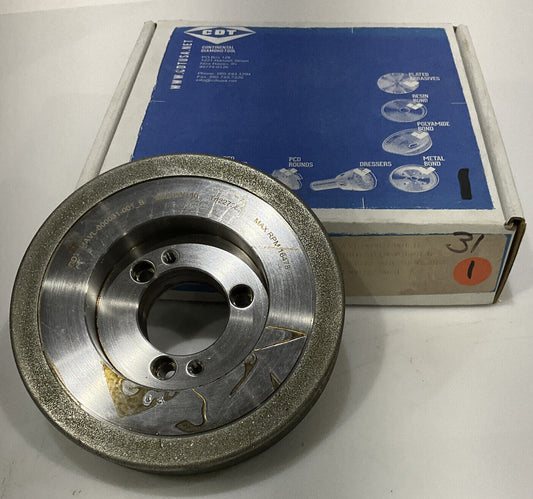 CONTINENTAL DIAMOND TOOL 227386-1 GRINDING WHEEL  5.79" OD 120/140 GRIT