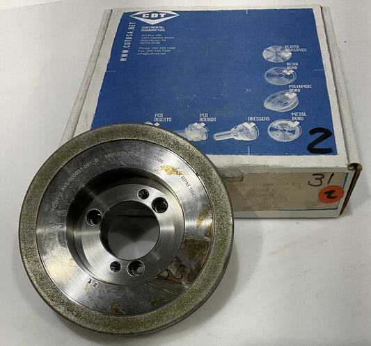 CONTINENTAL DIAMOND TOOL 227386-1 GRINDING WHEEL 5.79" OD 120/140 GRIT