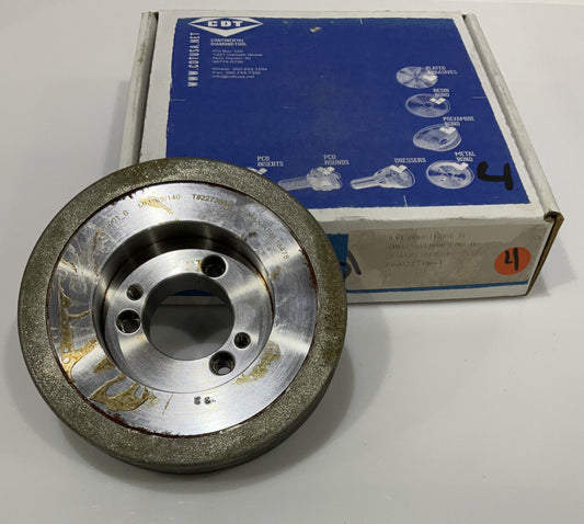 CONTINENTAL DIAMOND TOOL 227386-1 GRINDING WHEEL 5.79" OD 120/140 GRIT