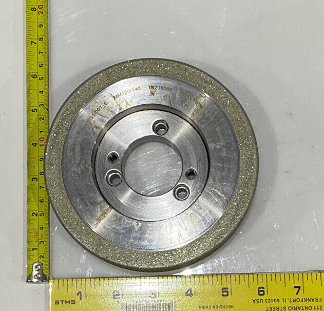 CONTINENTAL DIAMOND TOOL 215065 GRINDING WHEEL  5.79" OD 120/140 GRIT