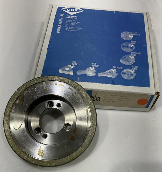 CONTINENTAL DIAMOND TOOL 218860 GRINDING WHEEL  5.79" OD 120/140 GRIT