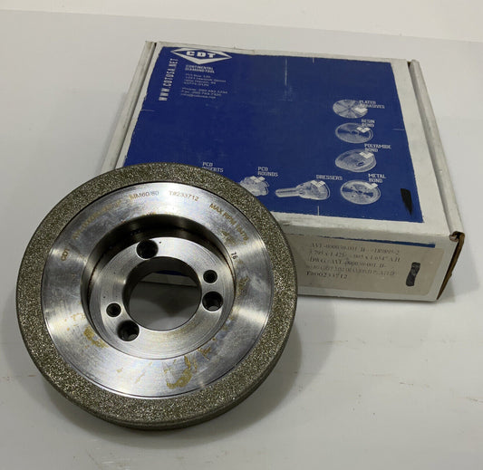 CONTINENTAL DIAMOND TOOL 233712 GRINDING WHEEL 5.79" OD 60/80 GRIT