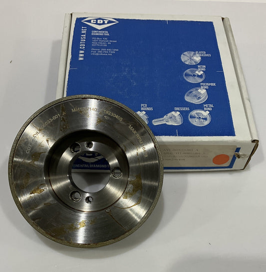 CONTINENTAL DIAMOND TOOL 230408 5.79" OD 1.5" 120/140 GRIT GRINDING WHEEL
