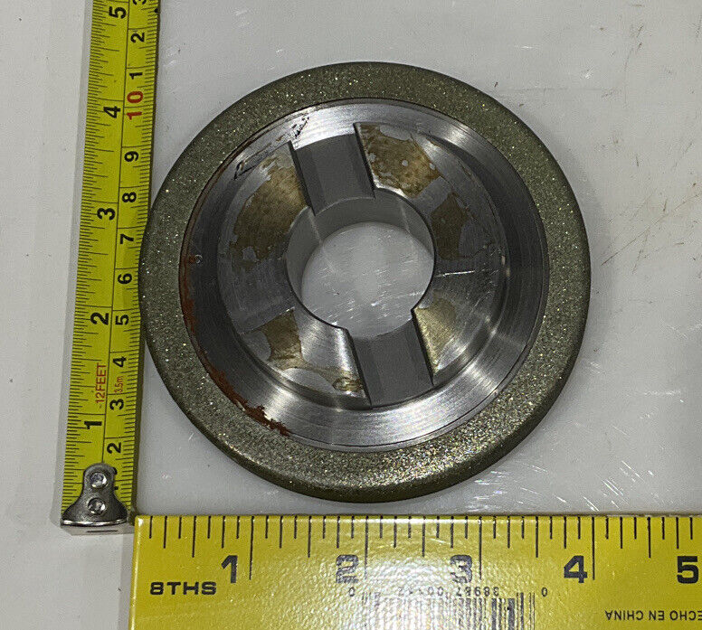 CONTINENTAL DIAMOND TOOL REPLATE 120/140 GRIT 4" OD 2389223-2 GRINDING WHEEL 678